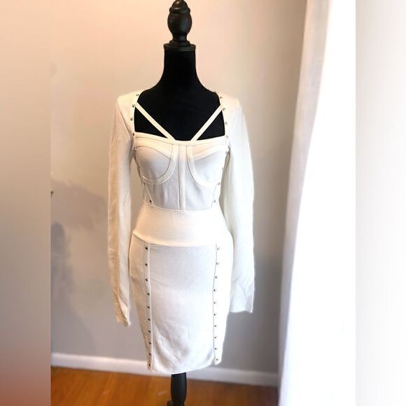 Guess by Marciano Sudded Long Sleeve Bandage Dress size M - Picture 15 of 16